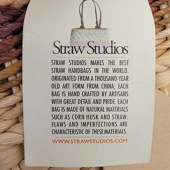 Straw Studios Hand Woven straw handbag - Vacation Clutch | NWT - Picture 11 of 11